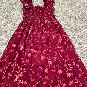 Nap dress Floral Burgundy Maxi
